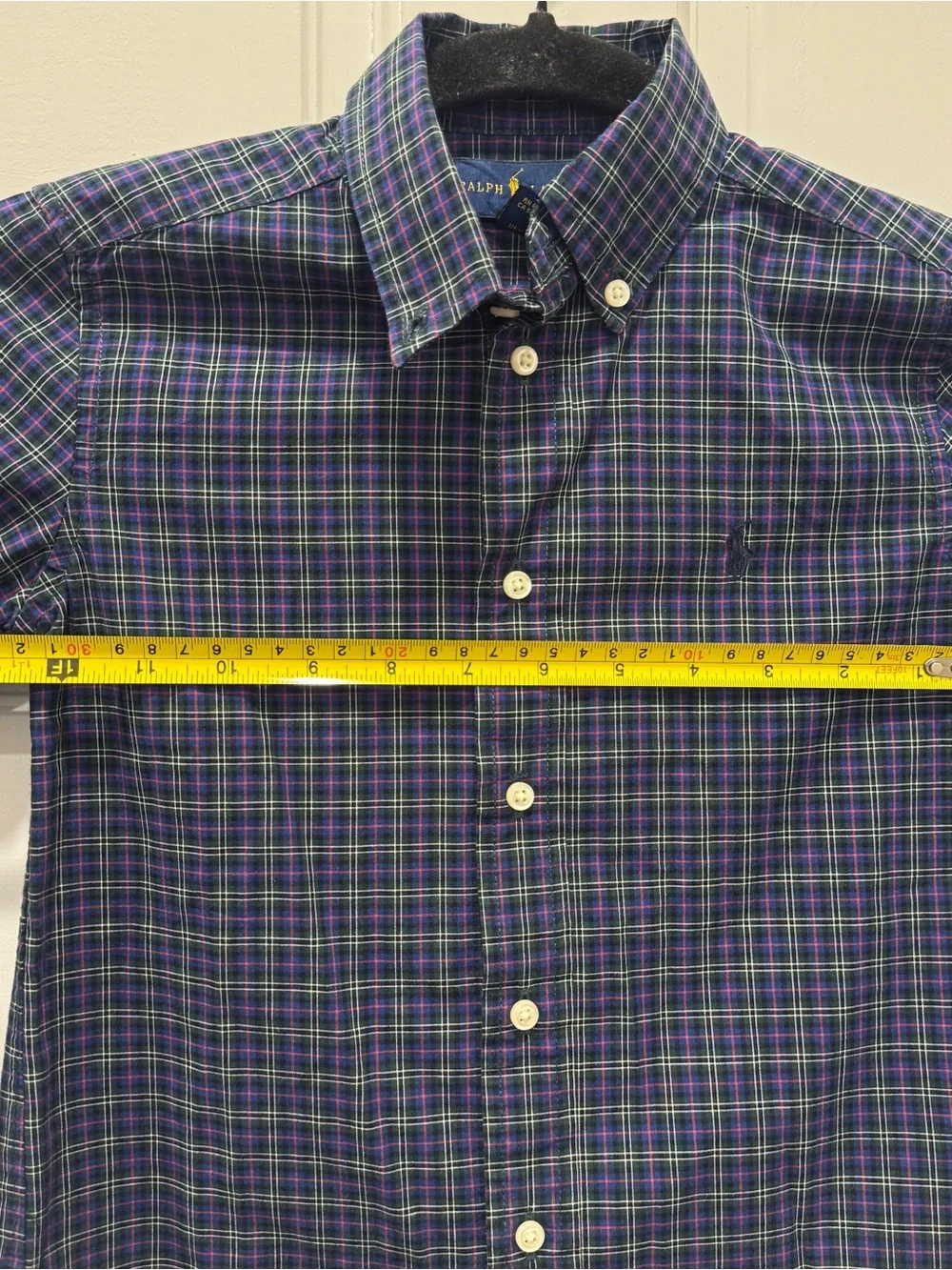 Polo Ralph Lauren Boys Size 5 Plaid Button Down Pony Shirt Preppy Academia Tarta